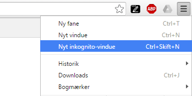 inkognito søgning chrome